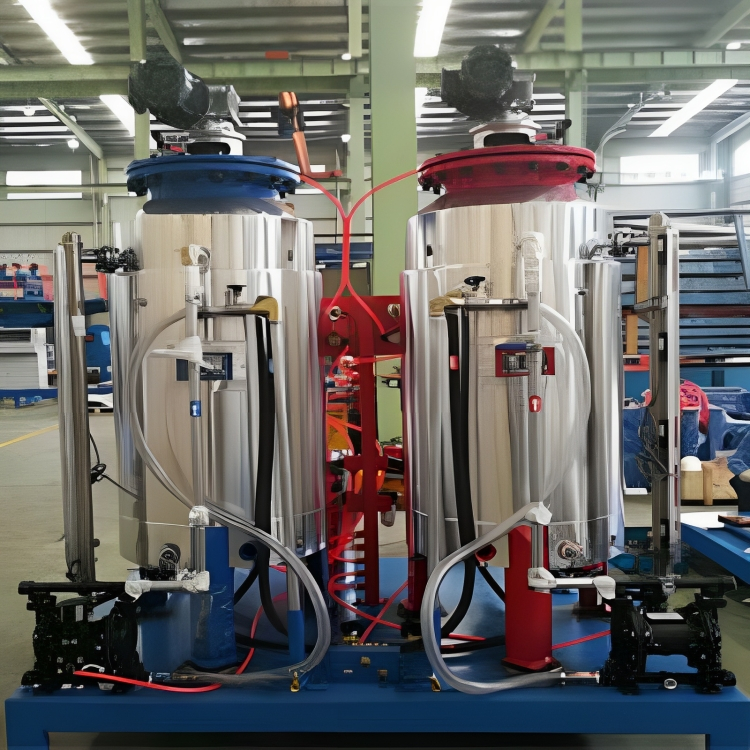 PU foaming machine and edge sealing foaming machine
